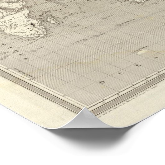 Diagramm der Planeten des Sonnensystems Poster (Ecke)