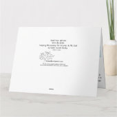 Diagramm der Reise; Yahrzeit Karte (Rückseite)