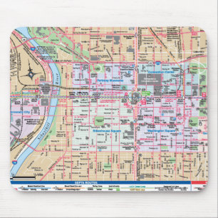 Diagramm der Stadt der brüderlichen Liebe Mousepad