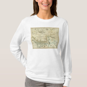 Diagramm der Straßen von Magellan T-Shirt