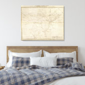 Diagramm der Vereinigten Staaten Leinwanddruck (Insitu (Schlafzimmer))