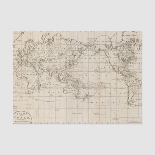 Diagramm der Welt Seidenpapier (Vorderseite)