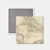 Diagramm der Westindischen Inseln 2 Magnet (Vorderseite/Rückseite)