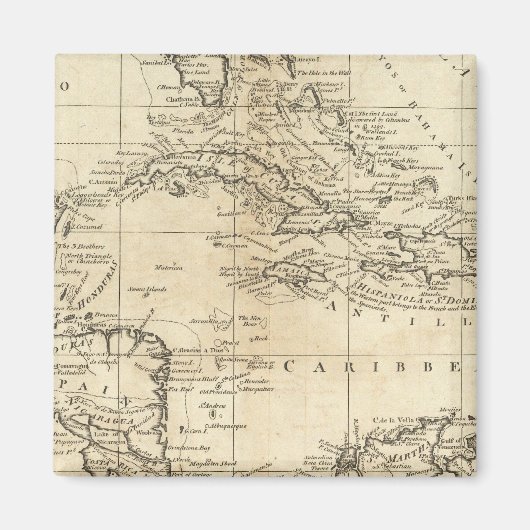 Diagramm der Westindischen Inseln 2 Magnet (Vorne)