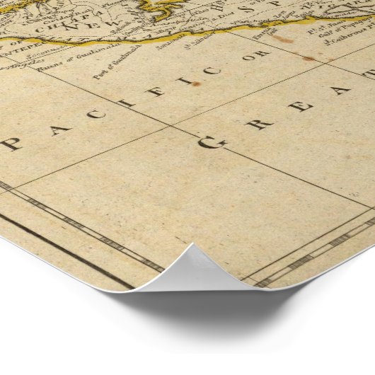 Diagramm der Westindischen Inseln 2 Poster (Ecke)