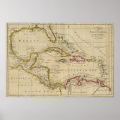 Diagramm der Westindischen Inseln 2 Poster (Vorne)