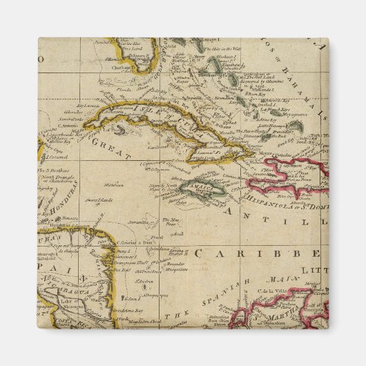 Diagramm der Westindischen Inseln 3 Magnet (Vorne)