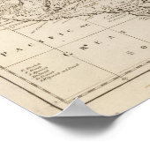 Diagramm der Westindischen Inseln Poster (Ecke)