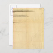 Diagramm des antarktischen Kontinents Postkarte (Vorne/Hinten)