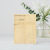 Diagramm des antarktischen Kontinents Postkarte (Stehend Vorderseite)