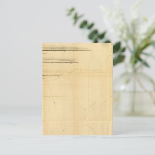 Diagramm des antarktischen Kontinents Postkarte (Stehend Vorderseite)