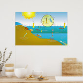 Diagramm des Eutrophierungsprozesses Poster (Küche)