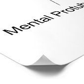 Diagramm des menschlichen Schädels Poster (Ecke)