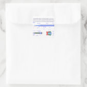 Diagramm des THAAD-Raketensystems Quadratischer Aufkleber (Tasche)