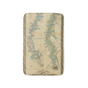 Diagramm des unteren Fluss Mississipi Badematte