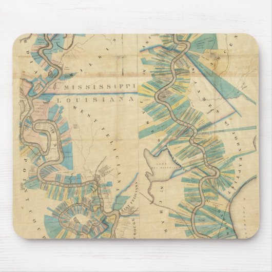 Diagramm des Unterlauf des Mississippi Mousepad (Vorne)
