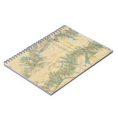 Diagramm des Unterlauf des Mississippi Notizblock (Linke Seite)