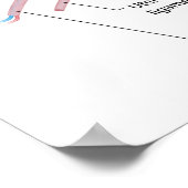 Diagramm des weiblichen Fortpflanzungssystems Poster (Ecke)