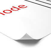 Diagramm einer 5 mm langen LED für den Leuchtdiode Poster (Ecke)