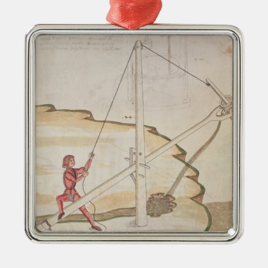 Diagramm einer Methode der Lieferung des Wassers Ornament Aus Metall (Vorne)