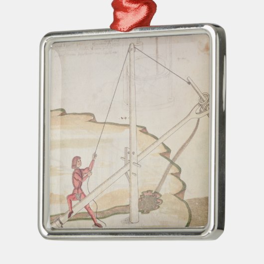 Diagramm einer Methode der Lieferung des Wassers Ornament Aus Metall (Links)