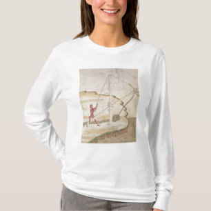 Diagramm einer Methode der Lieferung des Wassers T-Shirt