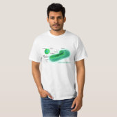 Diagramm einer typischen Cyanobacteria-Zelle T-Shirt (Vorne ganz)