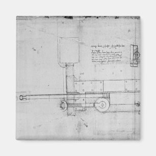 Diagramm eines mechanischen Bolzens Magnet