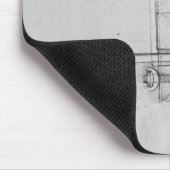 Diagramm eines mechanischen Bolzens Mousepad (Ecke)