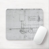 Diagramm eines mechanischen Bolzens Mousepad (Mit Mouse)