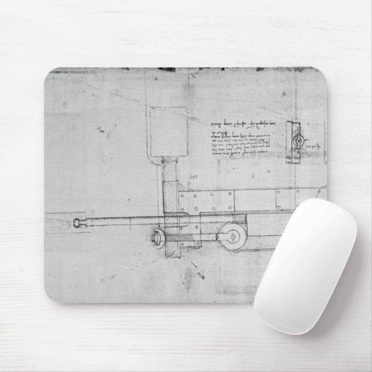 Diagramm eines mechanischen Bolzens Mousepad (Mit Mouse)
