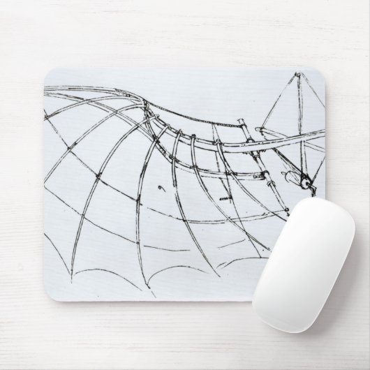 Diagramm eines mechanischen Flügels Mousepad (Mit Mouse)
