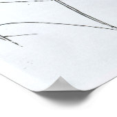 Diagramm eines mechanischen Flügels Poster (Ecke)