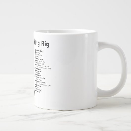 Diagramm eines Ölbohrturms Jumbo-Tasse (Rechts)