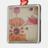 Diagramm eines Systems für pumpendes Wasser in a Ornament Aus Metall (Links)