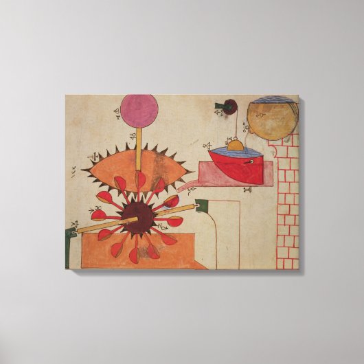 Diagramm eines Systems zum Pumpen von Wasser in ei Leinwanddruck (Vorderseite)