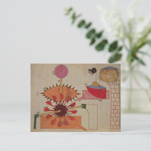 Diagramm eines Systems zum Pumpen von Wasser in ei Postkarte (Stehend Vorderseite)