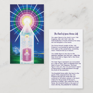 Diagramm eures göttlichen Selbst Visitenkarte