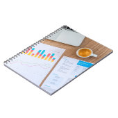 Diagramm Finanzdaten Notizblock (Linke Seite)