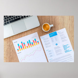 Diagramm Finanzdaten Poster