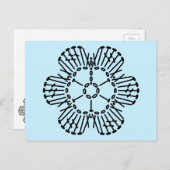 Diagramm für Blume - Benutzerdefinierter Hintergru Postkarte (Vorne/Hinten)