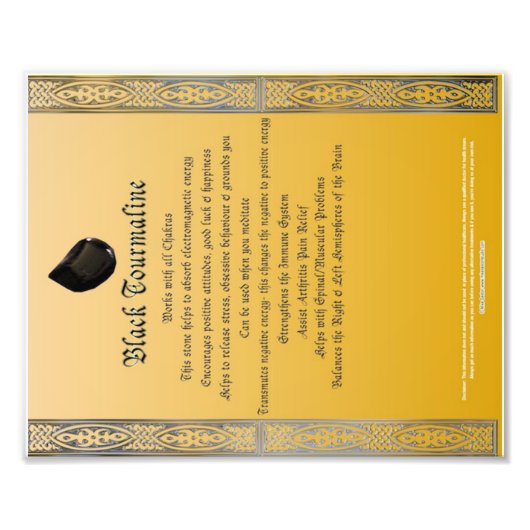 Diagramm für die Eigenschaften des Schwarzen Touri Fotodruck (Vorne)