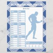 Diagramm für die Messung männlicher Körperstellen (Vorderseite)