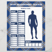 Diagramm für die Messung männlicher Körperstellen (Vorderseite)