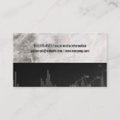 Diagramm für grüne Kerzen | Finanzen Visitenkarte (Rückseite)