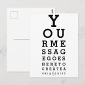 Diagramm für Ihren Kommunikationsautor Postkarte (Vorne/Hinten)