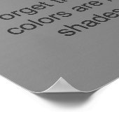 Diagramm für logische Farbe Poster (Ecke)