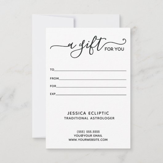 Diagramm — Geschenkgutschein (Rückseite)