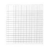 Diagramm mit Graphspalte Notizblock (Vorderseite)