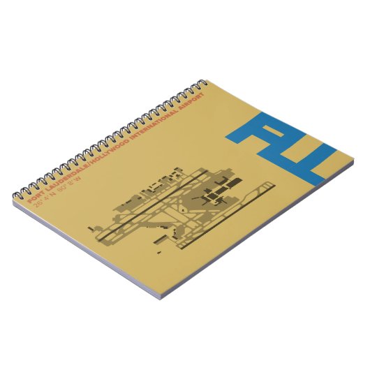 Diagramm-Notizbuch Fort- Lauderdaleflughafen-(FLL) Notizblock (Linke Seite)